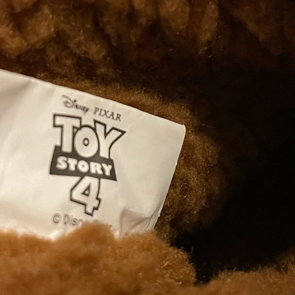 Toddler Toy Story 4 Soft Tan/Brown Ankle Slippers w/Spurs+ Woody Figure-Size 2/3